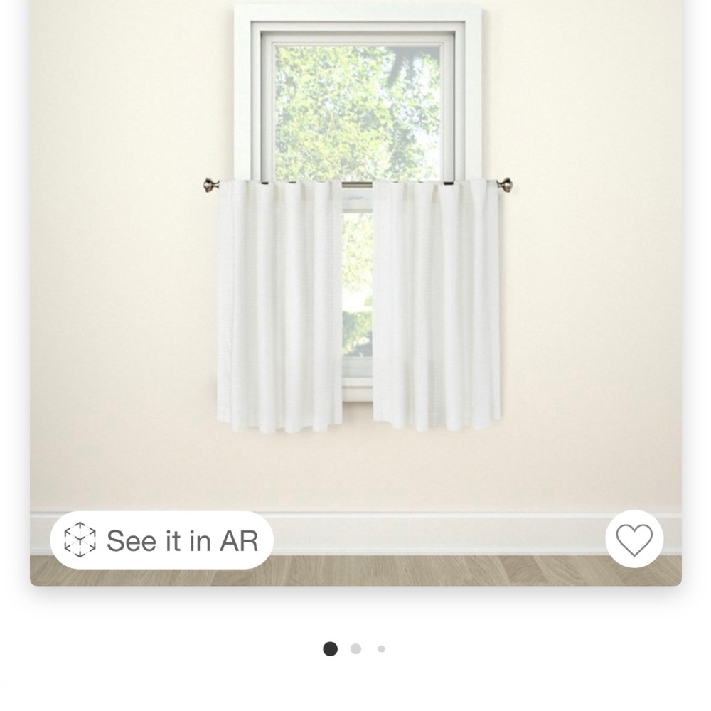 Threshold Curtains 36x 42. White Light filtering
